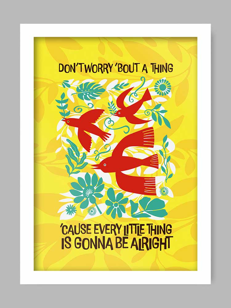 3 Little Birds - Music Print