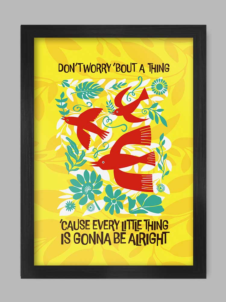3 Little Birds - Music Print