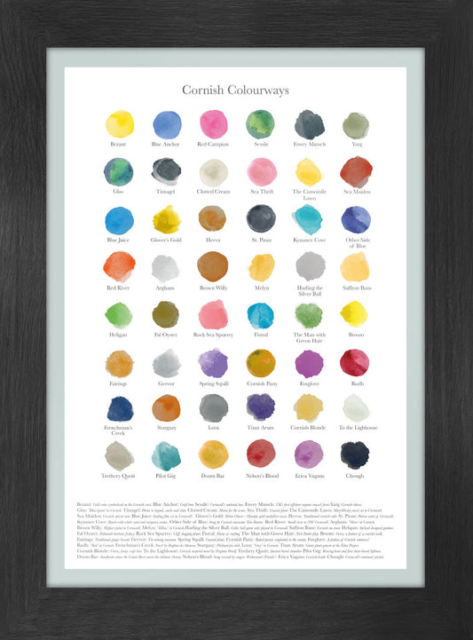 Cornish Colourways - Poster Print A4