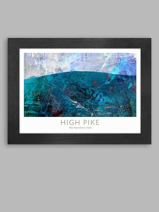 High Pike, Caldbeck - Abstract A4 Poster print