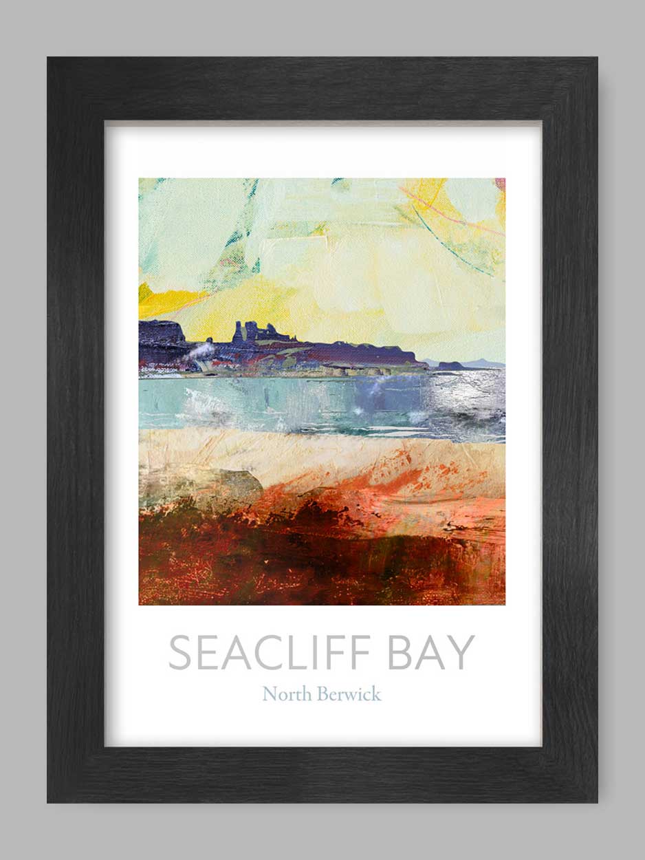 Seacliff Bay - Scottish Coastal Poster Print A4