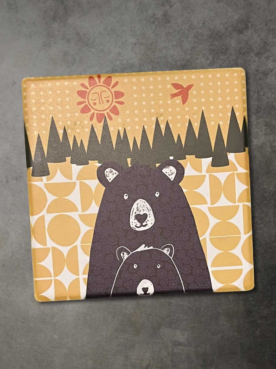 Bear Ceramic Coaster (PK6)