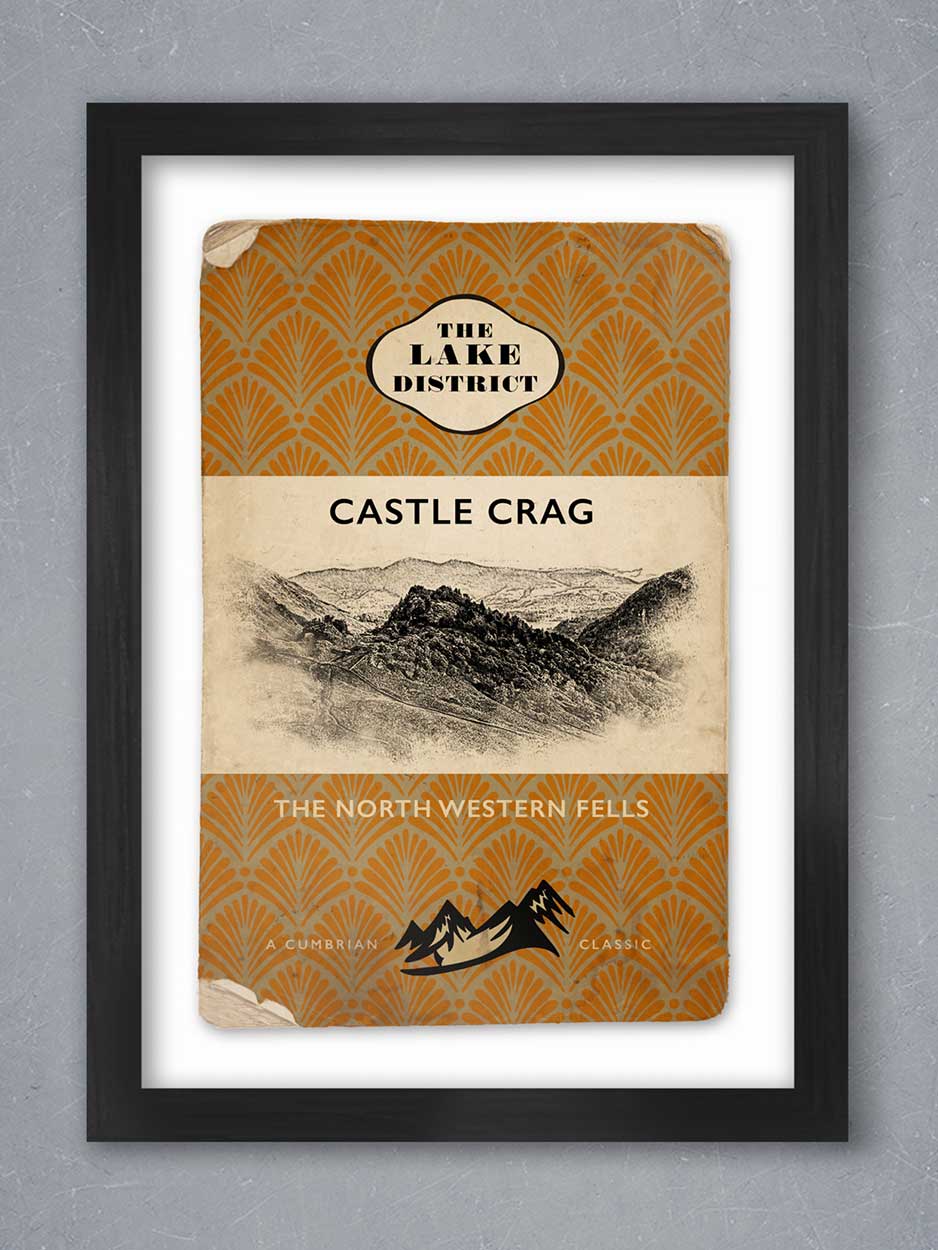 Castle Crag 'Cumbrian Classics' Poster print