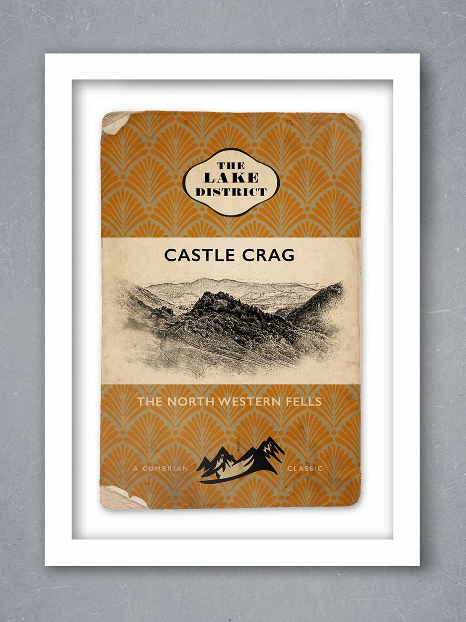 Castle Crag 'Cumbrian Classics' Poster print