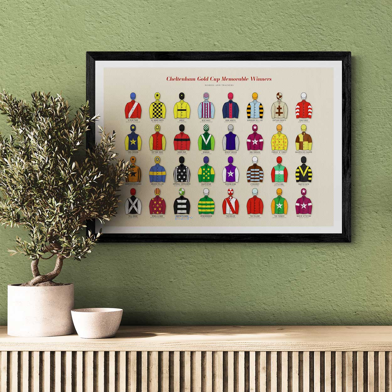 Cheltenham Gold Cup Memorable Winners - Poster Print