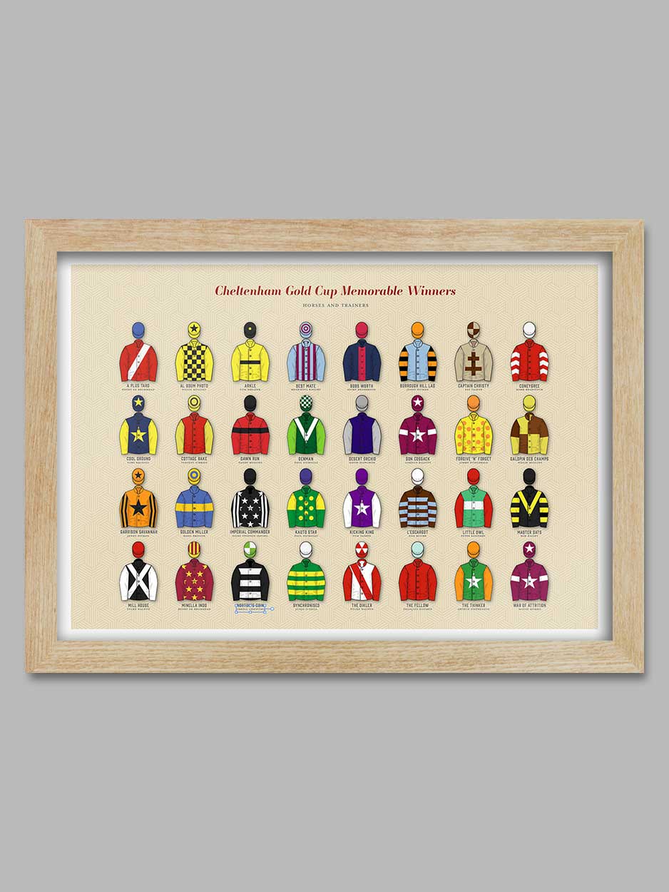 Cheltenham Gold Cup Memorable Winners - Horse Racing Print