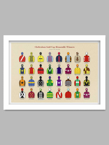 Cheltenham Gold Cup Memorable Winners - Poster Print