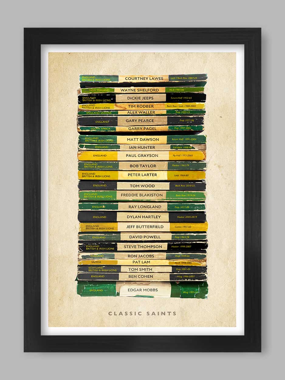 Classic Saints - Northampton Rugby Poster Print