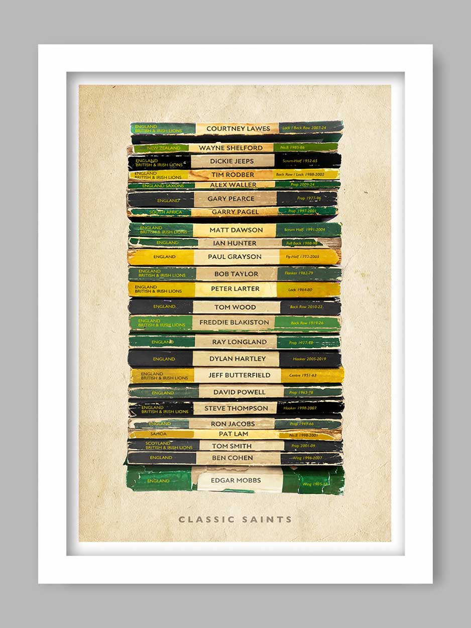 Classic Saints - Northampton Rugby Poster Print