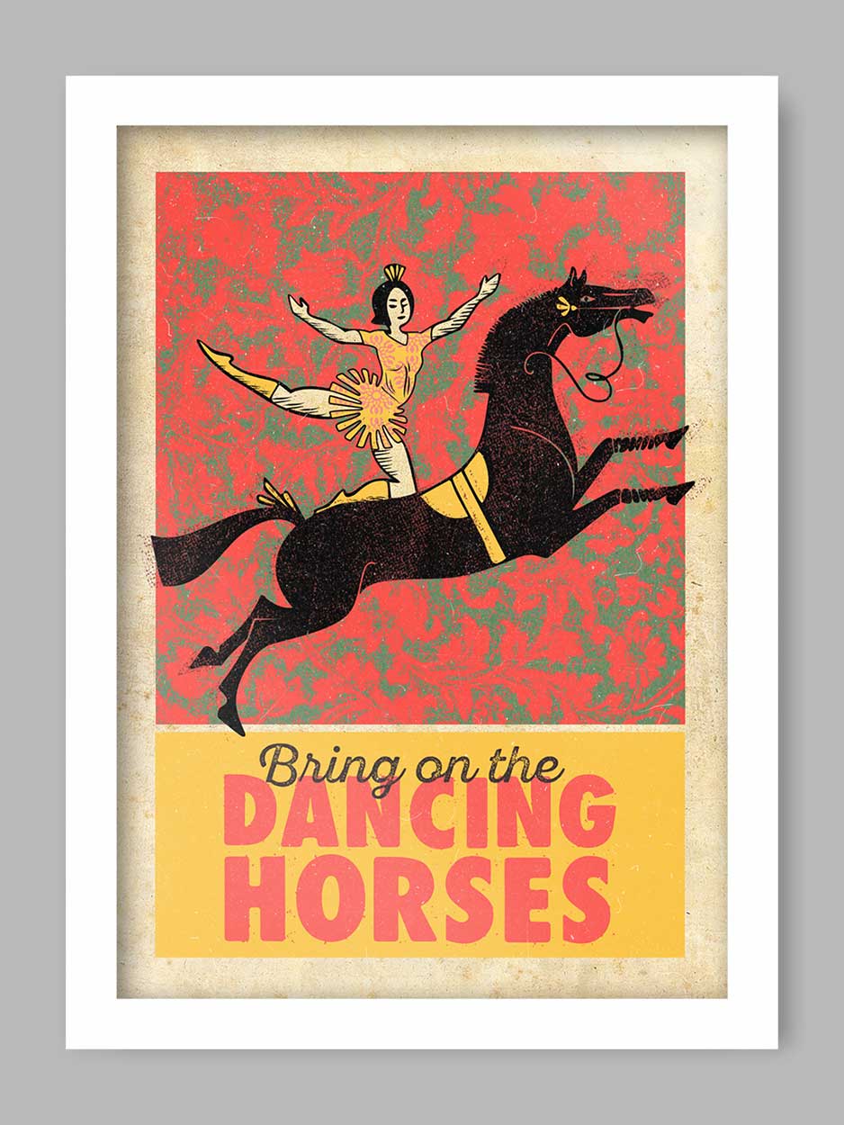 Dancing Horses - Poster Print