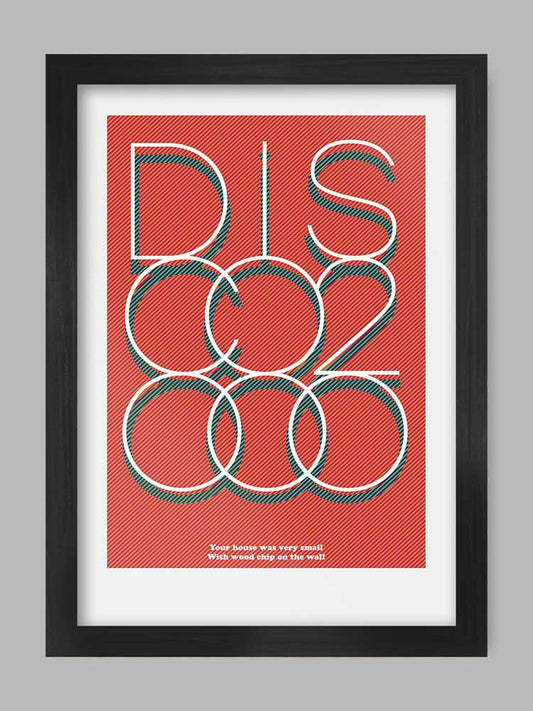 Disco 2000 - Music Poster Print