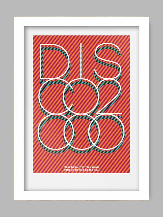 Disco 2000 - Music Poster Print