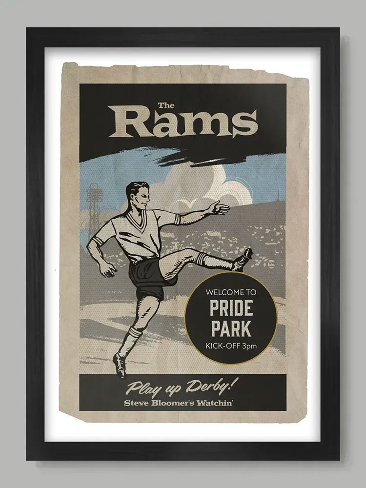 Derby County - Football Print