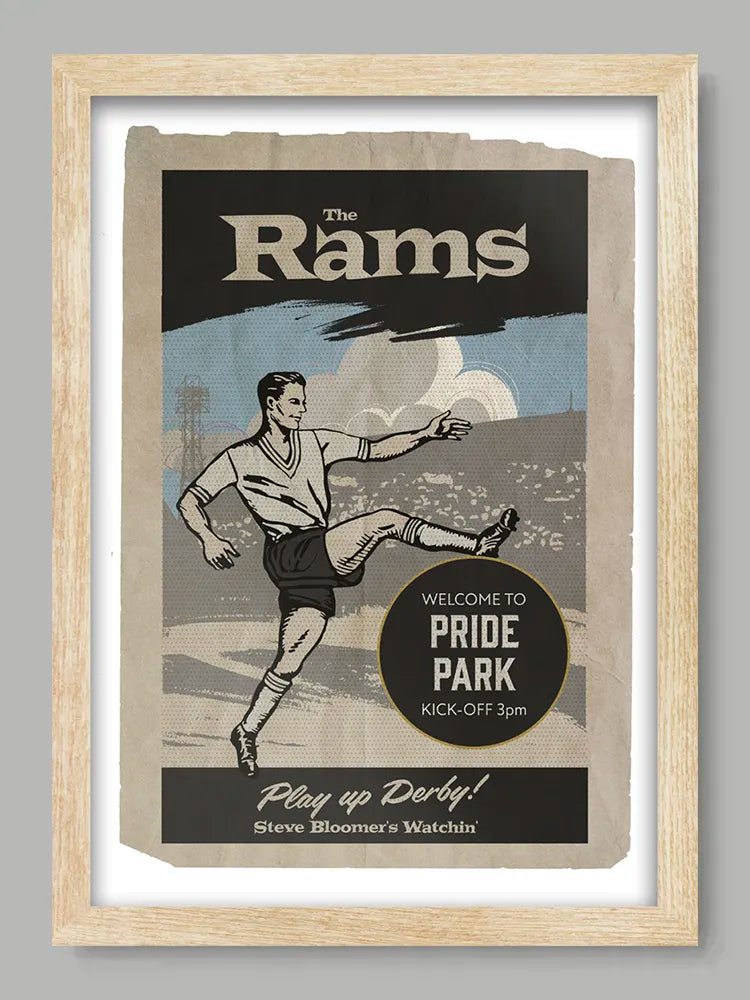 Derby County - Football Print
