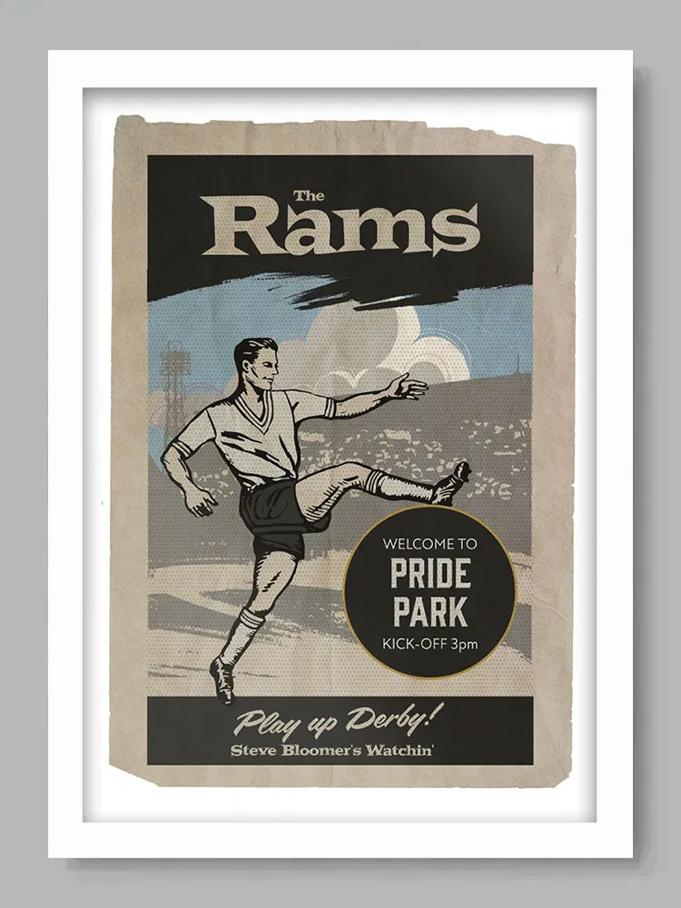 Derby County - Football Print