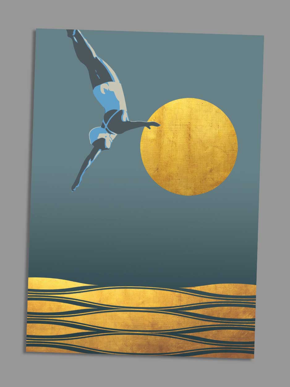 mind body & soul greeting card