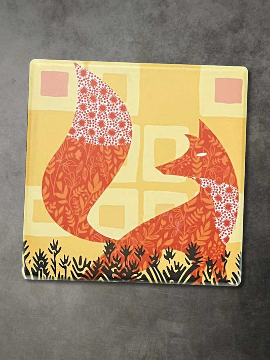 Fox Ceramic Coaster (PK6)