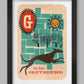 G is for Greyhound Poster Print
