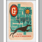 G is for Greyhound Poster Print