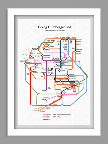 Going Cumberground  - Cumbria Poster Print