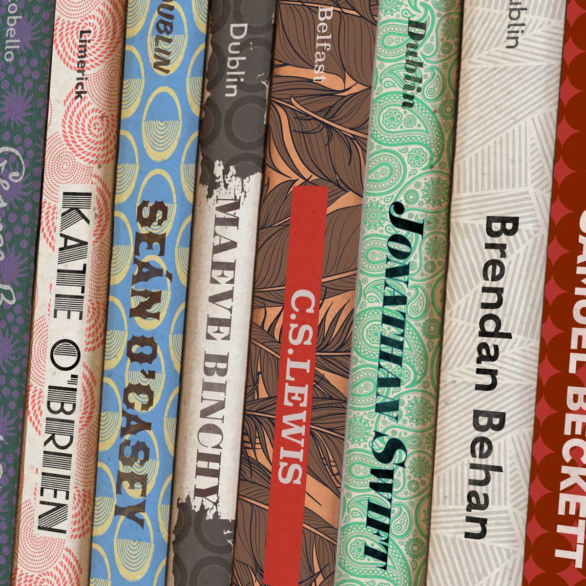 Great Irish Authors - Údair Mhóra na hÉireann Print