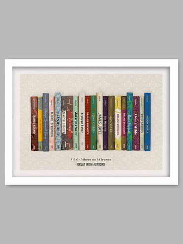 Great Irish Authors - Údair Mhóra na hÉireann - Poster Print