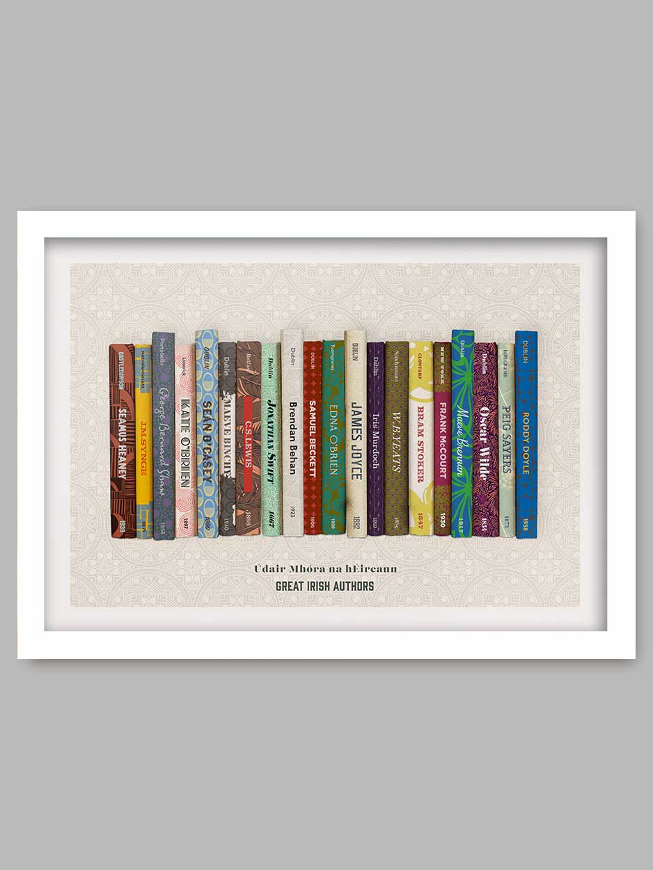 Great Irish Authors - Údair Mhóra na hÉireann Print