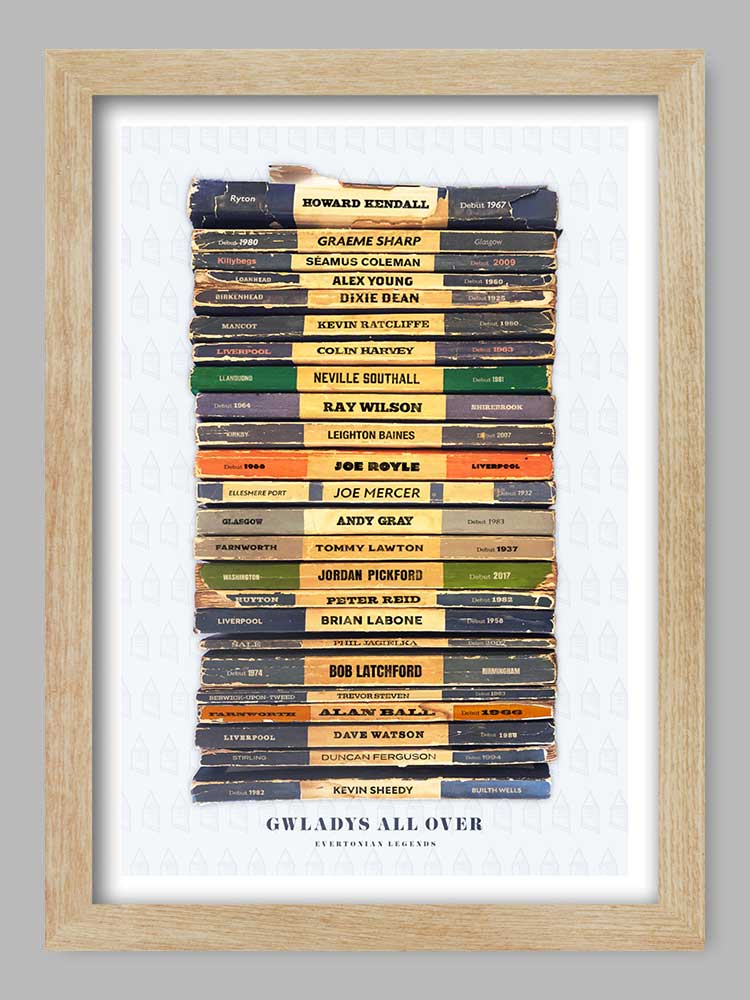 Gwladys All Over - Everton Football Print