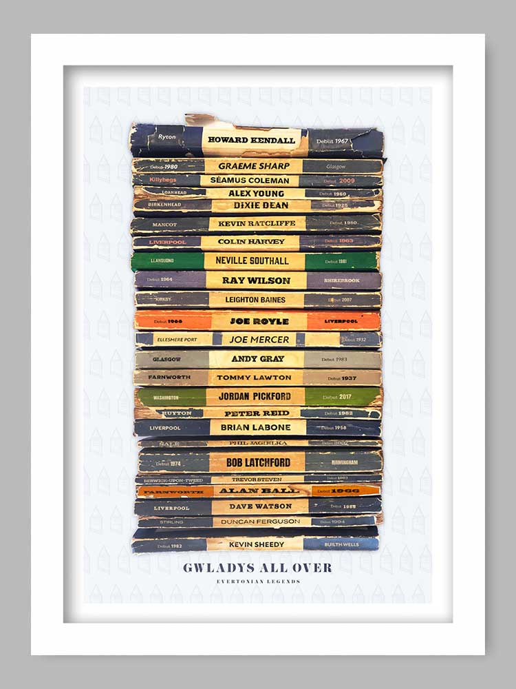 Gwladys All Over - Everton Poster Print