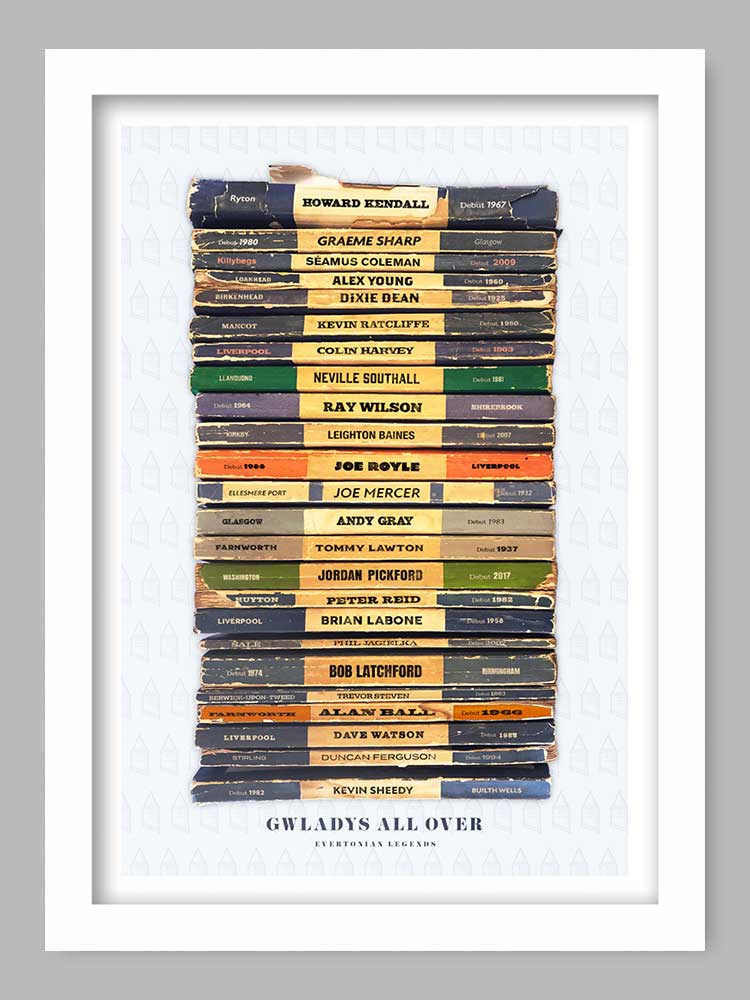 Gwladys All Over - Everton Football Print