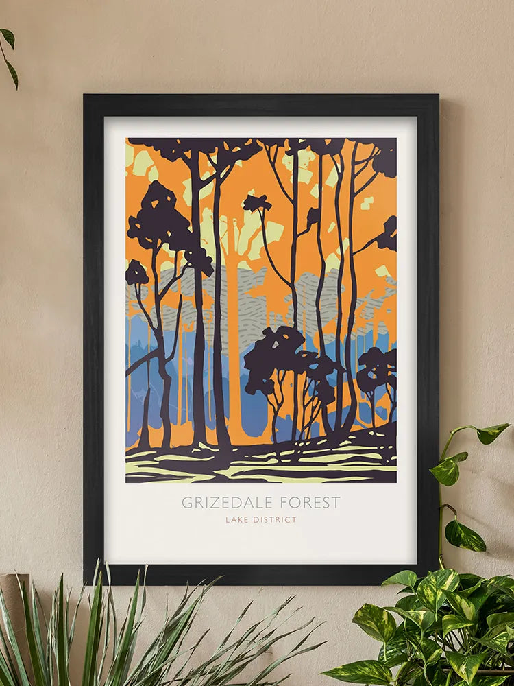 Grizedale Forest - Lake District Print