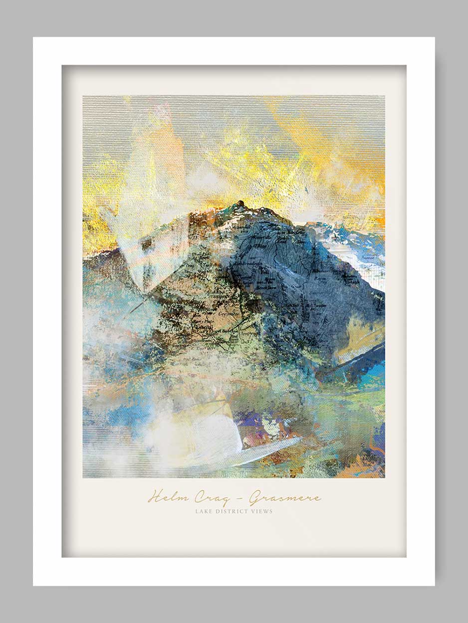 Helm Crag - Lake District Views Poster Print