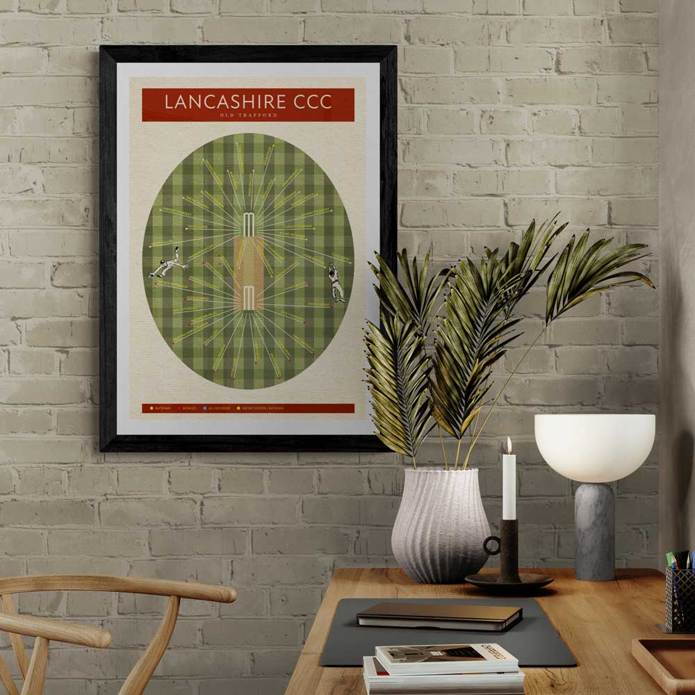 Lancashire CCC - Cricket Poster Print