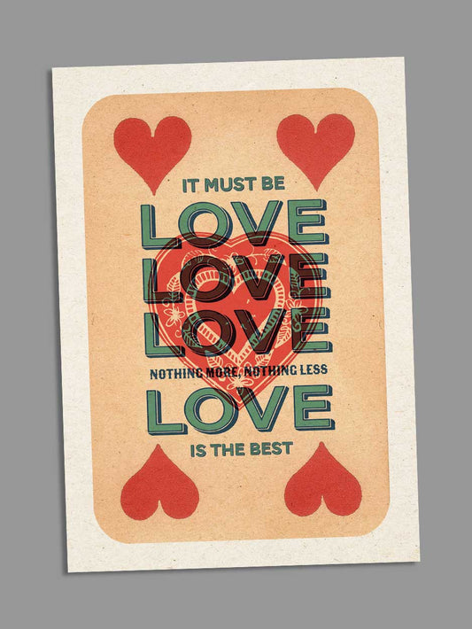 It must be love greeting card