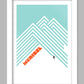 Meribel - Skiing Poster Print