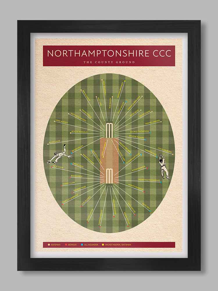 Northants CCC - Cricket Poster Print