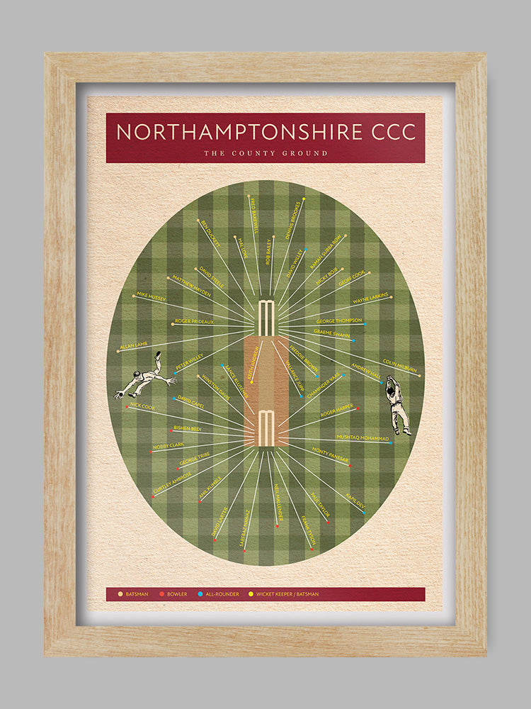 Northants CCC - Cricket Print