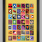 Number Ones of the Eighties - Music Poster print