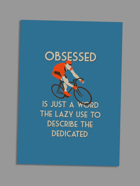 obsessed greeting card 