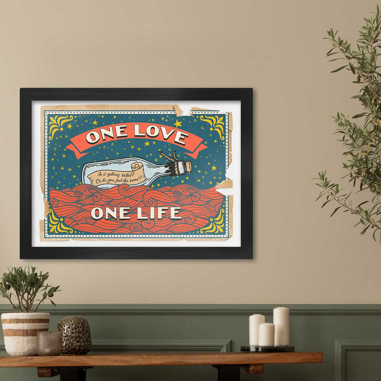 One - Music Poster Print