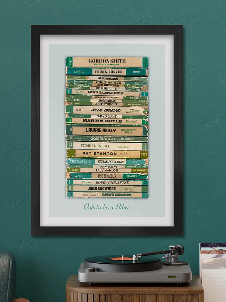 Ooh to be a Hibee Football Print