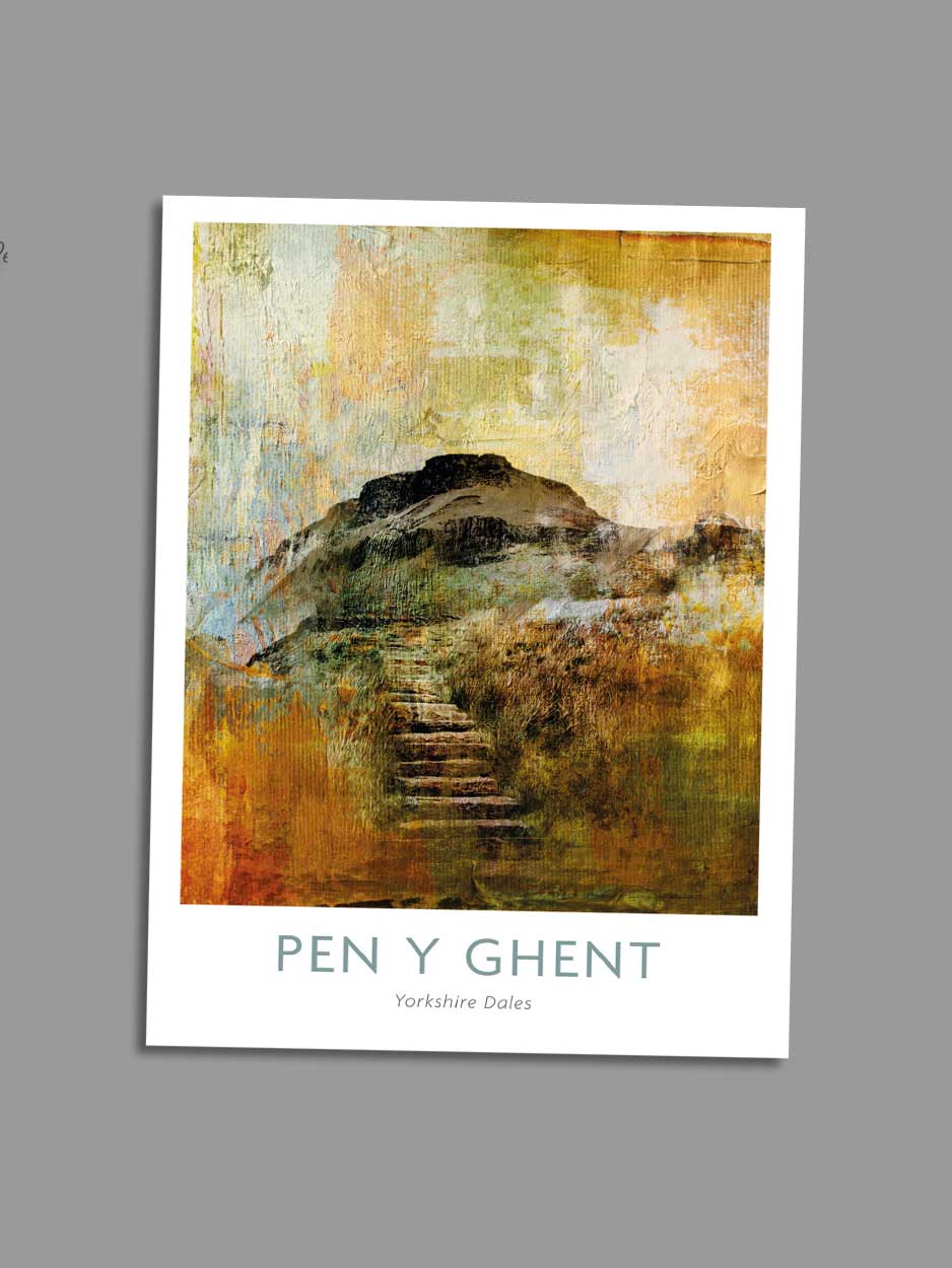 Pen-Y-Ghent Yorkshire 3 Peaks Greeting Card