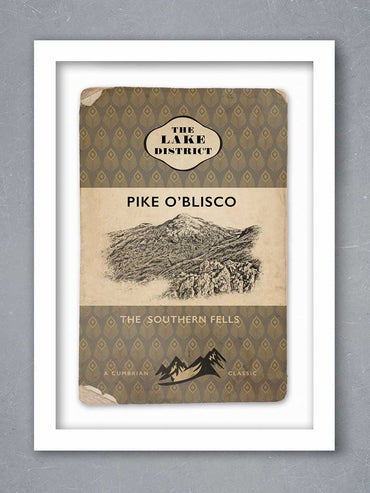 Pike o'Blisco Cumbrian Classic - Retro Lakes Poster