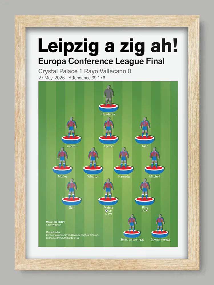 Crystal Palace - Europa Conference League Final Print