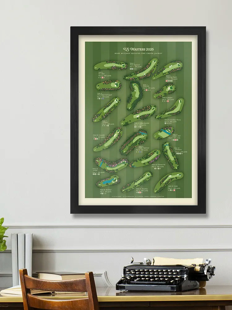 Rory Retains The Green Jacket - Golf Print