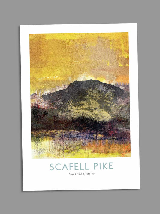 Scafell Pike 3 Peaks Card