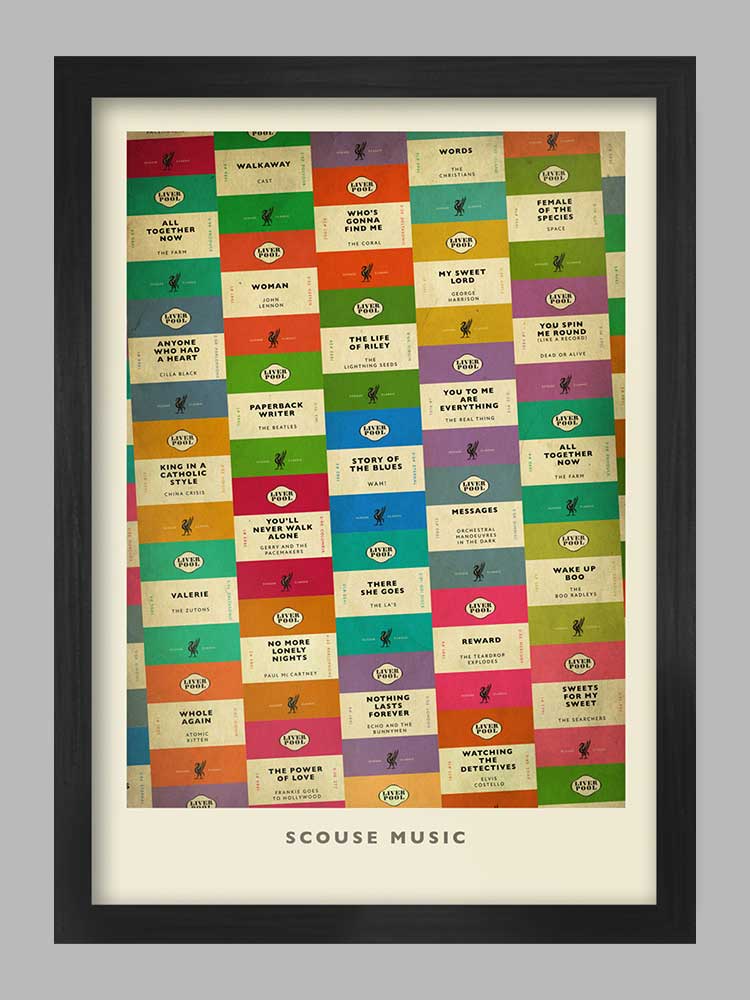 Scouse Music - Liverpool Music Poster Print