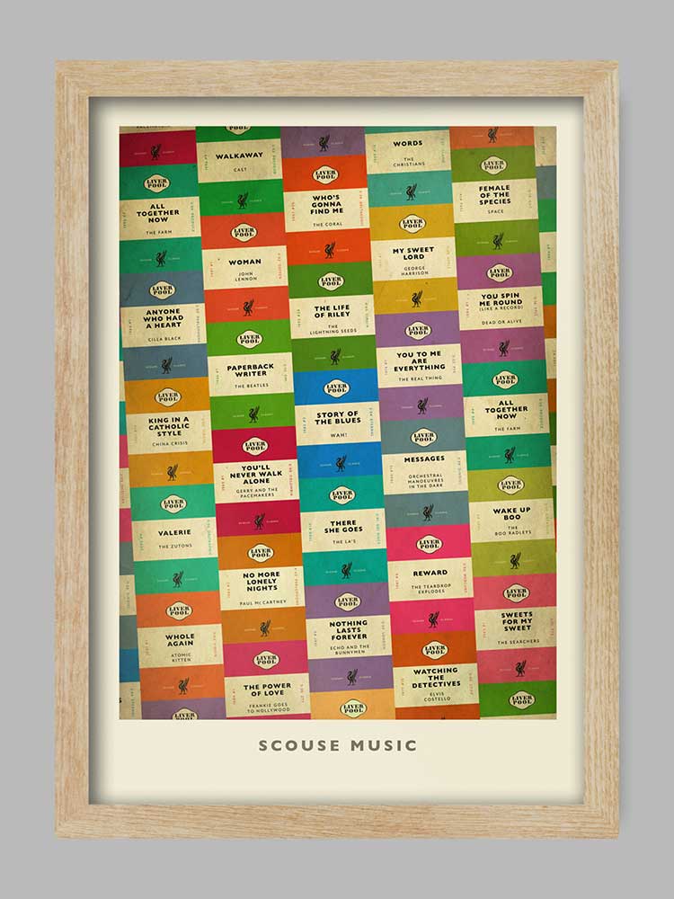 Scouse Music - Liverpool Music Print