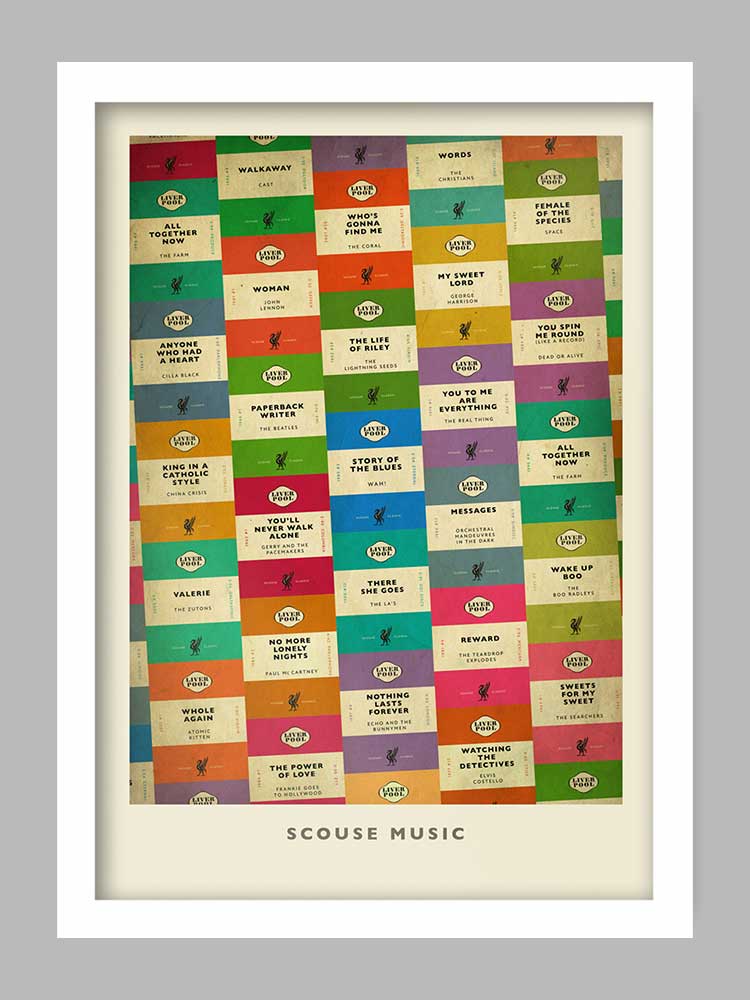 Scouse Music - Liverpool Music Poster Print