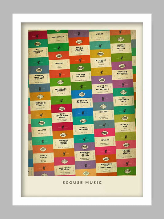 Scouse Music - Liverpool Music Poster Print